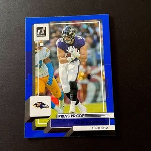 Mark Andrews: Baltimore Ravens, Tight End 2022 Panini Donruss Press Proof #188